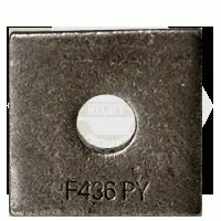 1in Square Beveled F436 Hardened Washer, Plain (Inch)