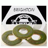 Uss Flat Washer, Zinc Yellow (inch)