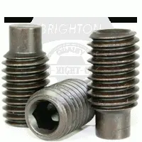 Full Dog Socket Set Screws, Thermal Black Oxide, Alloy (inch)