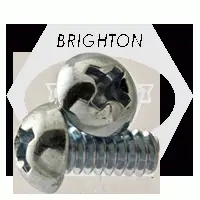 Machine Screw, Round Head Phillips, Zinc Cr+3 (inch)