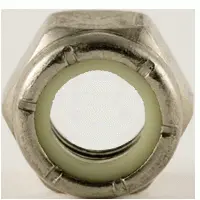 #4-48 Stainless 18 8 Nylon Insert Hex Locknut Inch