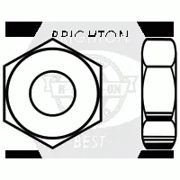 Heavy Hex Jam Nut, A563 Grade A, Plain (inch)