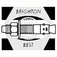 3/4in-10 x 4 3/4in Wedge Anchors, Ultrawedge, Steel, Mechanical Galvanized (Inch)