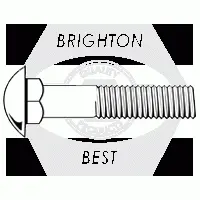 Carriage Bolts A307 Grade A, Zinc Yellow (inch)